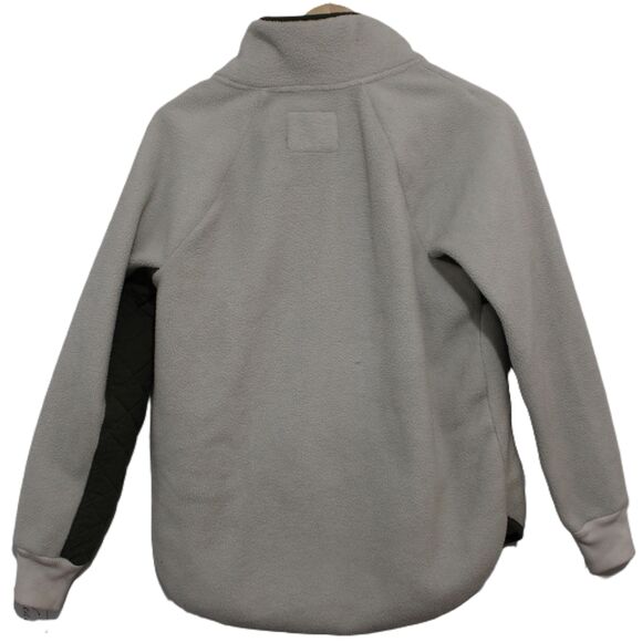 Womens Abercrombie & Fitch Cream Sherpa Fleece Sweatshirt Teddy Jacket Size S - Picture 2 of 6